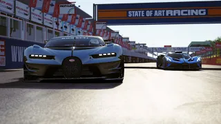 Bugatti Bolide vs Bugatti Vision GT at Zolder