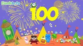 Candybots Numbers 123 - Learn counting 90 to 100 number - Education Apps for Kids