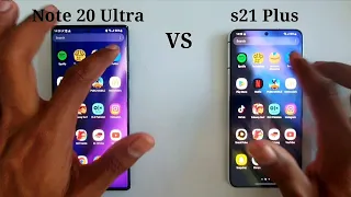 Samsung Note 20 Ultra VS Samsung s21 Plus in 2023 || Speed Comparison