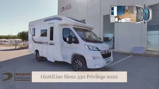 2022 GiottiLine Siena 330 Privilege - Perfilada para 4 personas - CARAVANAS SANGAR