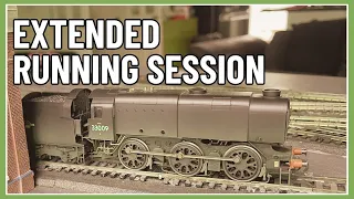 TRAINS RUNNING on the Modular Model Railway!