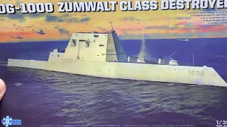 1/350 DDG-1000 Zumwalt Class Destroyer. Snowman model/Takom. kit build. part 3