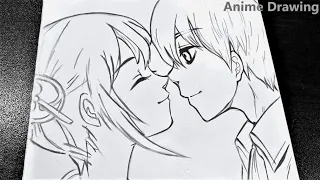 Simple & Easy Steps To Draw Boy and Girl in Love - Learn Easy Anime Drawing Techniques