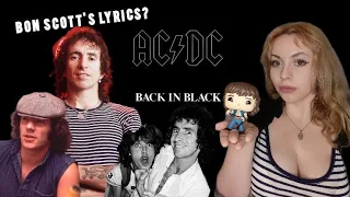 Is Bon Scott the true lyricist of Back In Black?