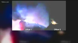 Bodycam video captures dramatic rescue of man from burning car, now accused of DUI