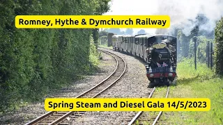 Romney, Hythe & Dymchurch Railway Spring Steam and Diesel Gala 14/05/2023.