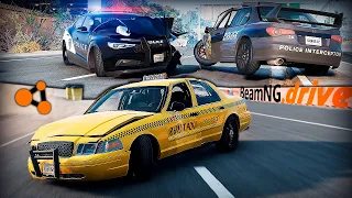 БЕШЕНОЕ ДРИФТ ТАКСИ ПРОТИВ КОПОВ в BeamNG.drive | DESTIMAGE