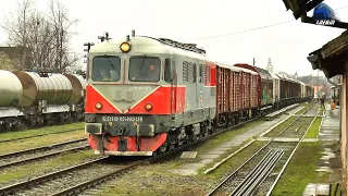 Fluieroasa 60-1151-9 Whistle Loko&Marfar CFR MARFĂ Freight Train in Gara Beiuș Station 16 March 2021