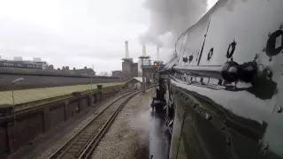 Steam Driver's Eye View - 35028 Clan Line tackles Grovsnor Bank