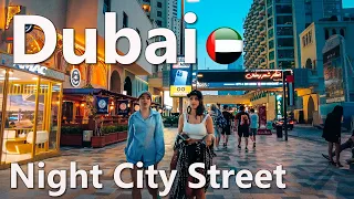 Dubai Evening Street Life JBR Downtown Walking tour 4K🇦🇪