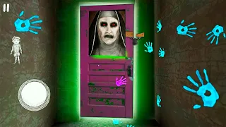 Сбежал от монашки через главную дверь Хорошая концовка Каспер играет в Evil Nun