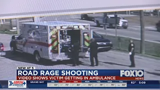 Road rage shooting aftermath caught on camera