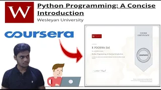 Coursera: Python Programming : A Concise   Introduction #cousera solutions , #reference material