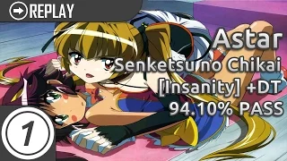 Astar | Yousei Teikoku - Senketsu no Chikai [Insanity] DT 94.10% PASS