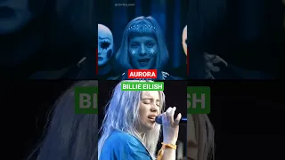 AURORA vs BILLIE EILISH - No Autotune #shorts