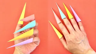 Easy Paper Nail Craft / Sticky Note Origami Easy / Easy Origami Toy / Post-it Origami Craft