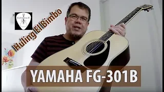 Yamaha FG301B Acoustic Guitar Review Demo - Huling El Bimbo Fingerstyle Guitar Cover