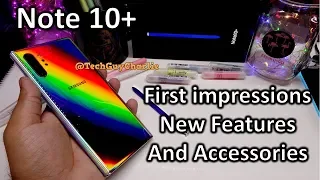 Samsung Galaxy Note 10+ First impressions, New features and unboxing (Aura Glow)