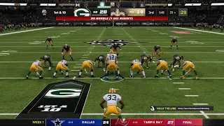 Madden 22 PS5 4K Packers vs Saints Week 1 | Franchise