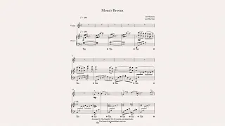 Mom's Broom (Kiki's Delivery Service) for Violin solo and Piano Accompaniment with music sheet
