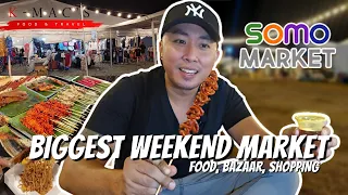 BIGGEST WEEKEND MARKET in the Philippines | Filipino Street Food | SOMO Market