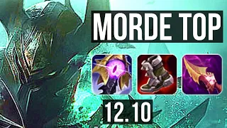 MORDE vs KLED (TOP) | 2.4M mastery, 800+ games, Godlike, 10/3/6 | KR Diamond | 12.10