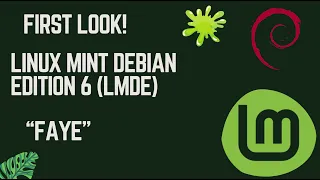 Linux Mint Debian Edition 6 - First Look