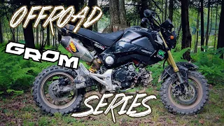 Offroading on a Honda Grom: Lost in the Woods | Tough Hill Climb