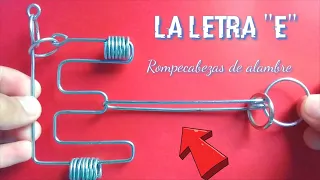 LA LETRA "E" - SOLUCIÓN (ROMPECABEZAS DE ALAMBRE) | Artesanías en metal