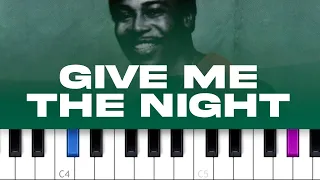 George Benson - Give Me The Night (piano tutorial)