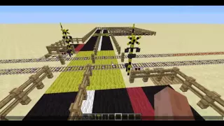 Level crossing of Minecraft Real Train Mod