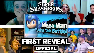 All Reactions to MEGA MAN Reveal Trailer in SMASH BROS