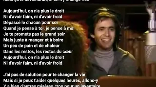 Les restos du coeur    Coluche Avec paroles