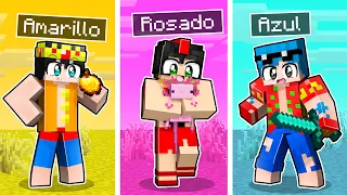 MINECRAFT pero JUGAMOS al RETO de los COLORES 😂 Los COMPAS en MINECRAFT #1