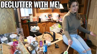 EXTREME KITCHEN DECLUTTER WITH ME! Entire Kitchen Declutter | Decluttering Mistakes to Avoid!