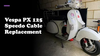 Vespa PX 125 Speedometer Cable Replacement