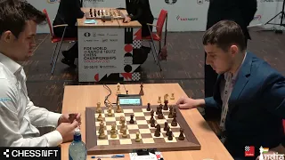 Magnus plays the delayed Alapin against the Sicilian | Carlsen vs Sychev | World Blitz 2021