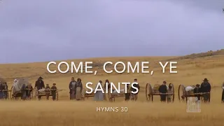 Hymns 30 Come, Come, Ye Saints with word on screen