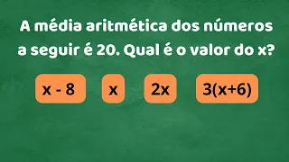 MÉDIA ARITMÉTICA DE EXPRESSÃO ALGÉBRICA @professoraangelamatematica