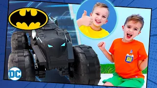 VLAD and NIKI save the BATCAVE! | Spin Master Power Zone | Batman Toys For Kids