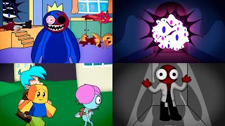 Corrupted Rainbow Friends Halloween Part 0 | FNF x Come and Learn with Pibby Animation