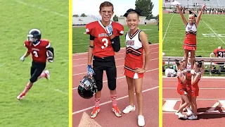 FIRST TIME CHEERING at her BROTHER'S FOOTBALL GAME!