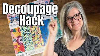 How to Decoupage With Thick Paper and have NO Wrinkles or Bubbles