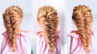 ПРОСТАЯ и БЫСТРАЯ прическа на НОВЫЙ ГОД. Как сделать текстуру? Easy Hairstyle for Long Hair