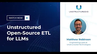 Unstructured” Open-Source ETL for LLMs