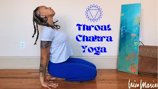 🔵  25 Minute Throat Chakra Yoga | Communication, Expression, Speaking Your Truth 🔵