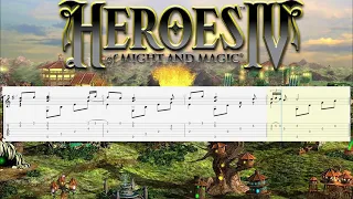 How to play "Heroes Of Might And Magic 4 Dirt Theme" on guitar (Tabs) Fingerstyle