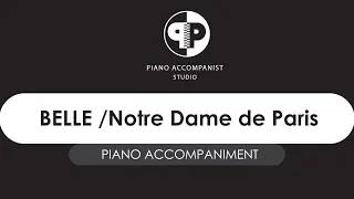 Belle - from Notre Dame de Paris - piano accompaniment