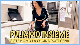 Puliamo insieme e sistemiamo la cucina | NIGHT CLEANING ROUTINE