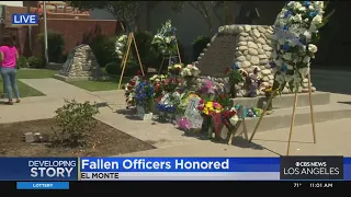 El Monte officers killed honored by community